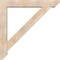Ekena Millwork Traditional Slat Smooth Bracket w/ Offset Brace, Douglas Fir, 7 1/2"W x 48"D x 48"H BKT0806X48X48TRA06SDF - alternate 3